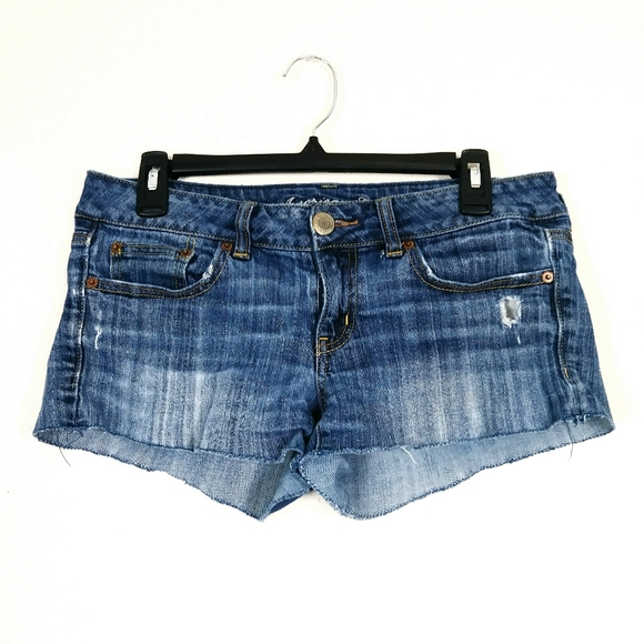 American Eagle Low Rise Distressed Cutoff Shorts